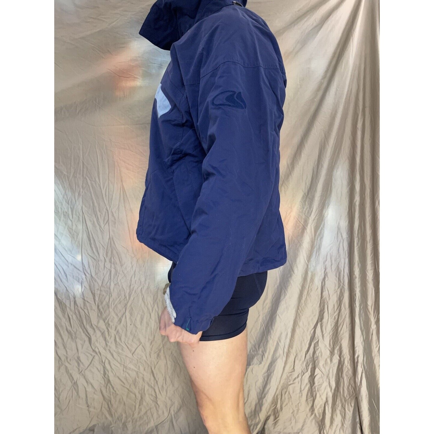 men's bonfire snowboardinf blue snow jacket silver series vaporlite XL