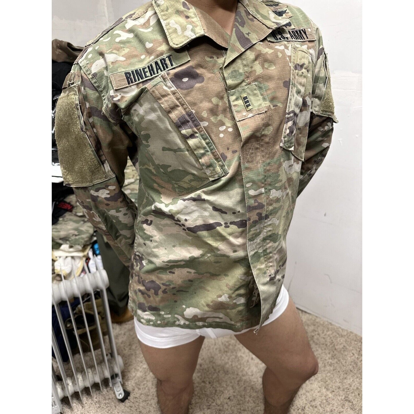 Men’s Warrant Officer Rank Ocp Top Blouse Army Air Force Combat Small Short