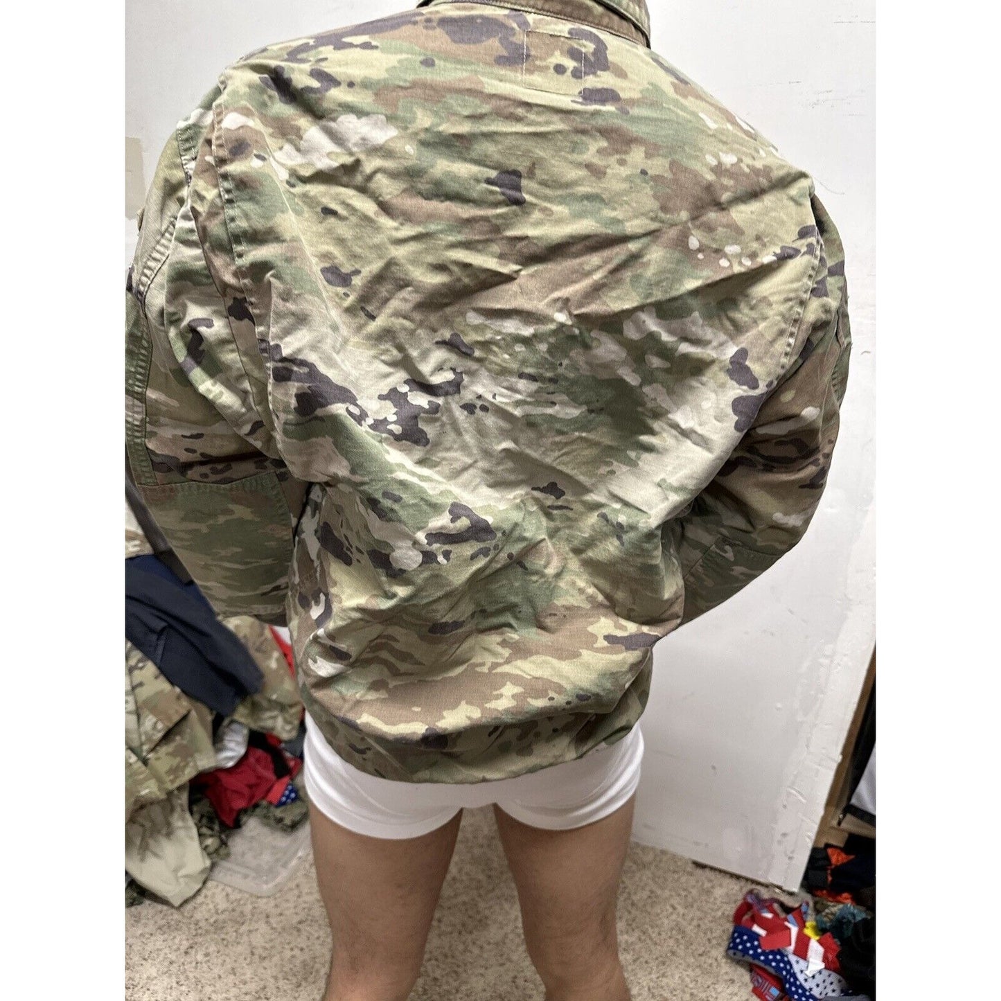 Men’s Ocp Army Combat Uniform Large Long Top Blouse Space Force