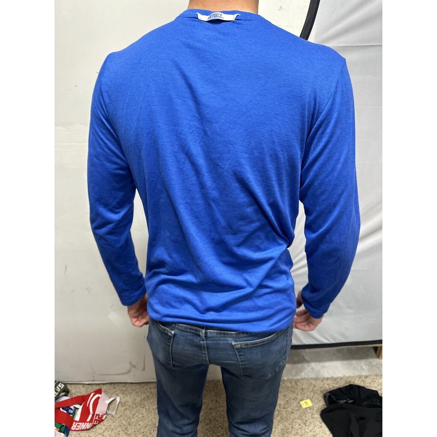 Men’s Long Sleeve USAFA Air Force Academy Boxing Blue Nike Shirt Small
