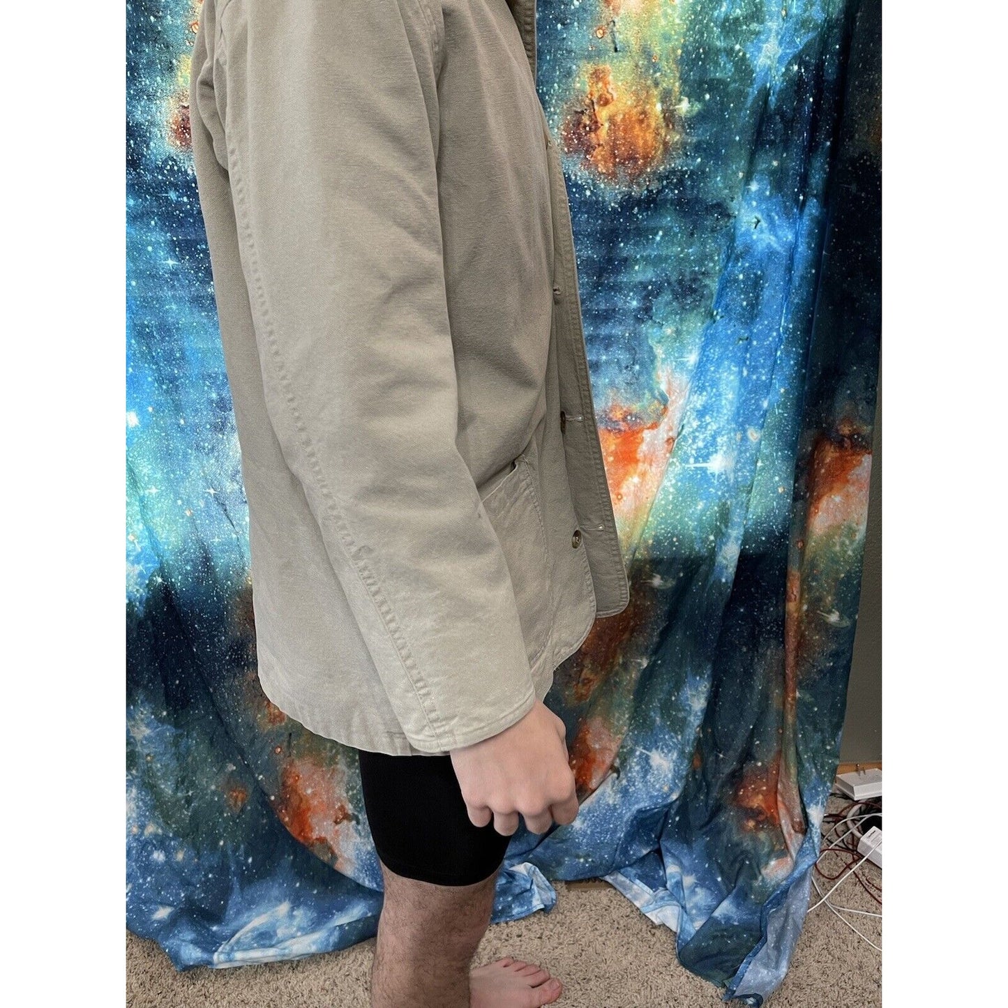 Land's End Direct Merchant Tan Button up jacket