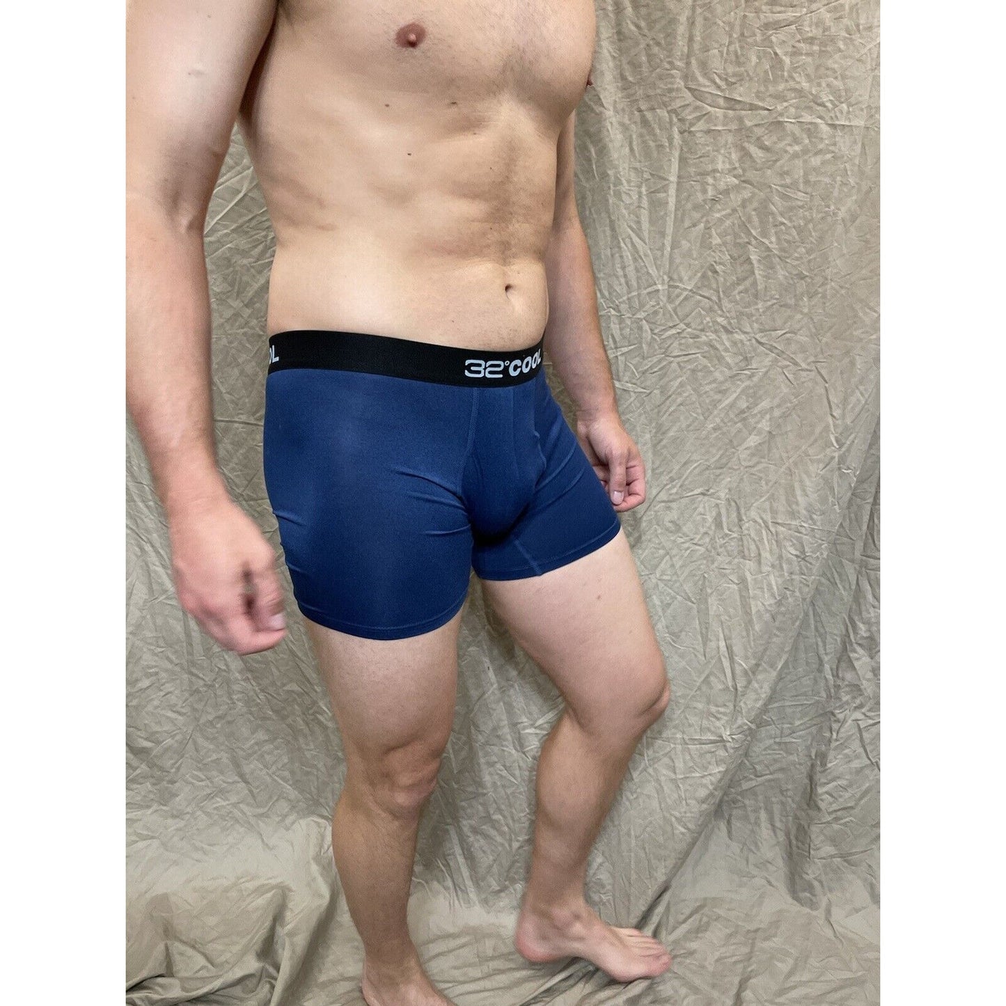 men's 32 degree cool ht royal blue 7% spandex boxer briefs Extra Large