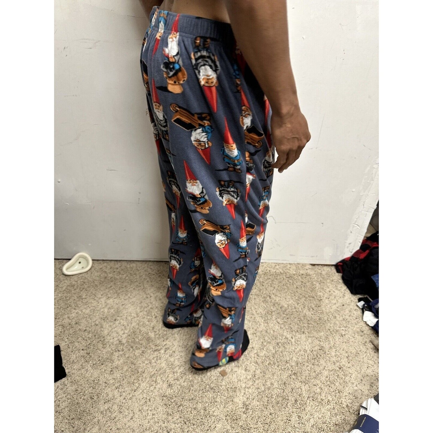 Men’s Large Gnome Wheelbarrow Lounge Pants Sleepwear