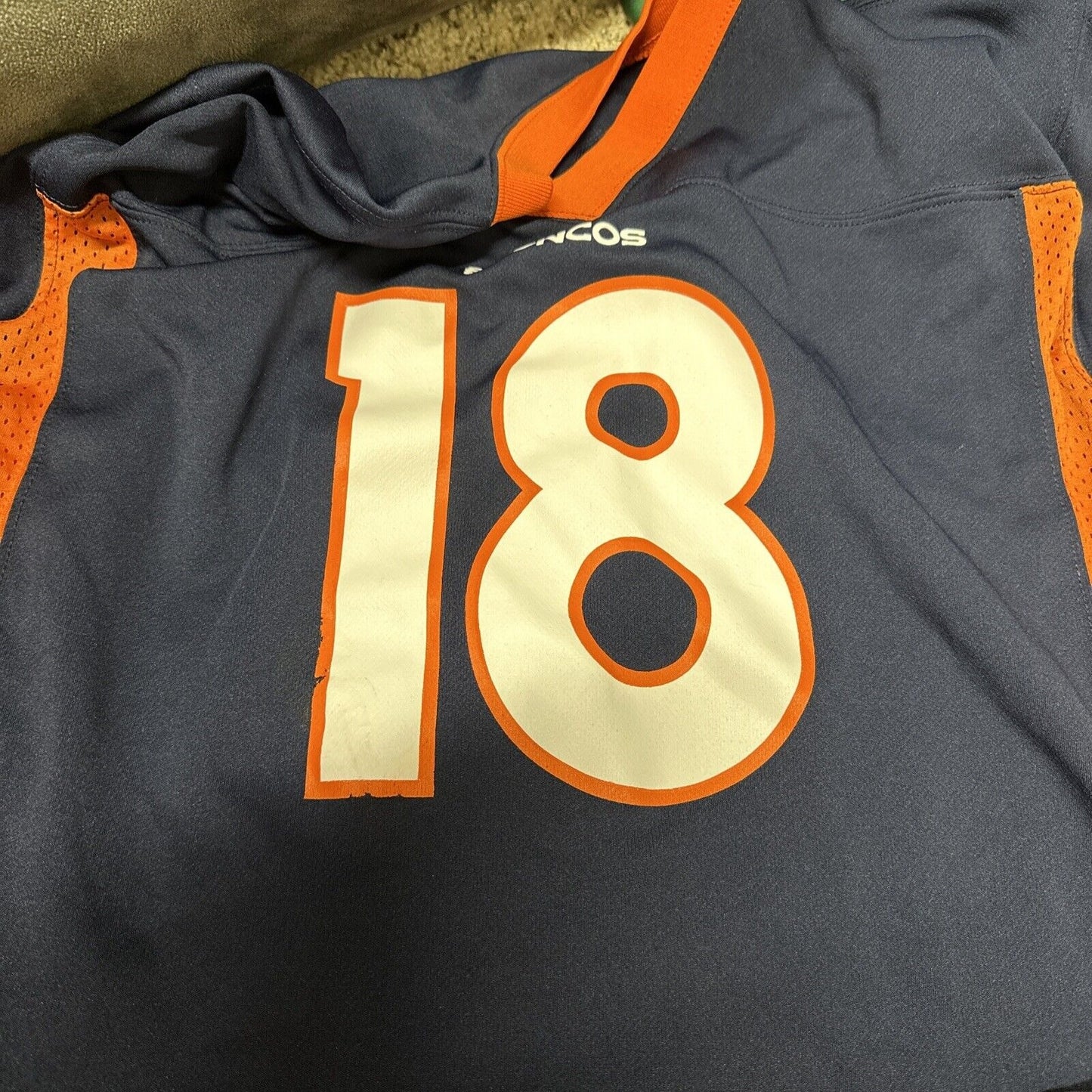 NFL Denver Broncos Peyton Manning 18 Kids Jersey Size Youth Large 14-16
