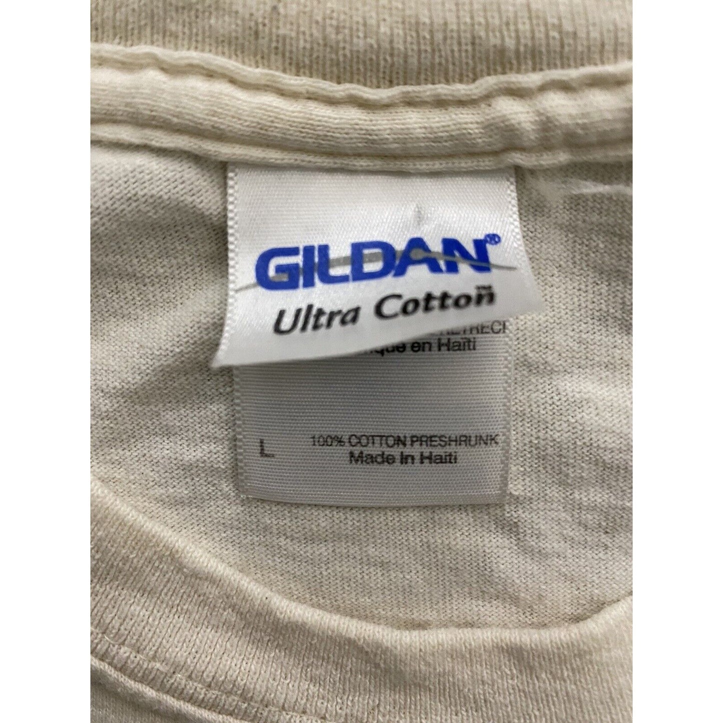 CHEYENNE MOUNTAIN ZOO Rhino Gildan Yellow Men’s Large Cotton Souvenir T-shirt