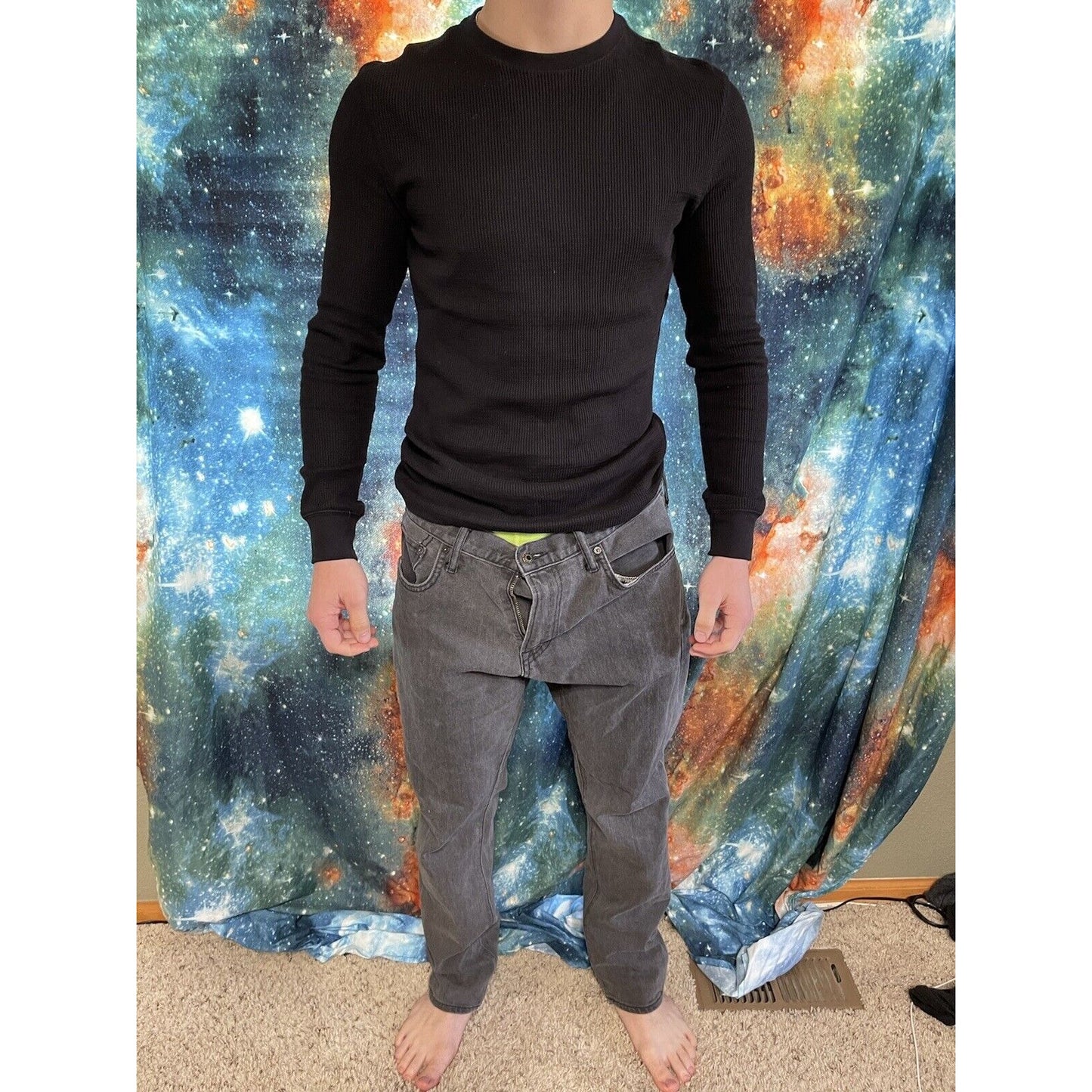 Men’s Black Old Navy Skinny jeans 36” x 30”