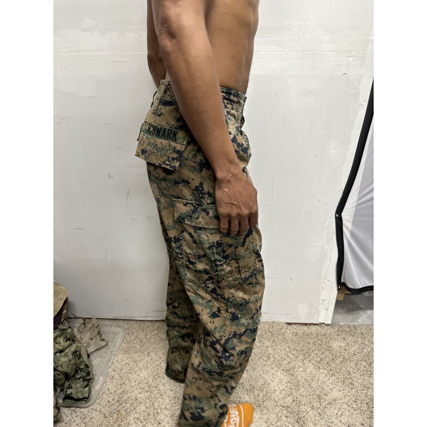 Men’s USMC Woodland Marine Pants Trousers Small Long