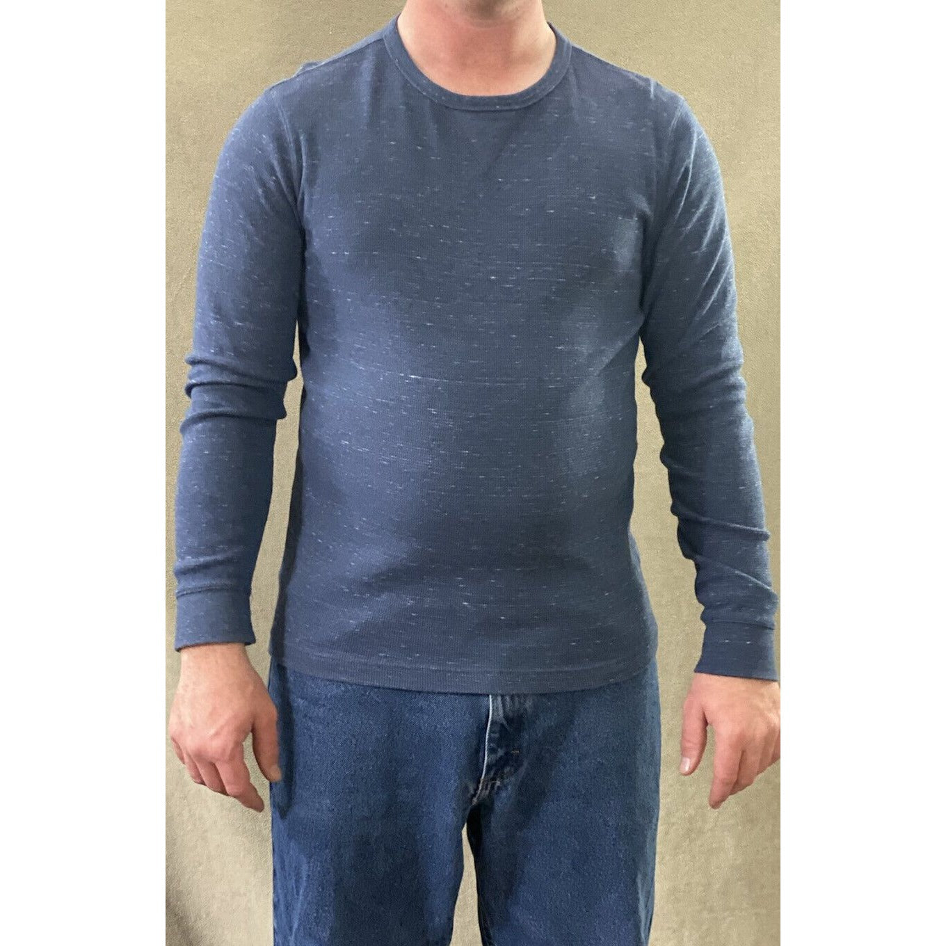 Sonoma Men’s Medium Midnight Blue Cotton-Blend Long Sleeves Pullover Sweater