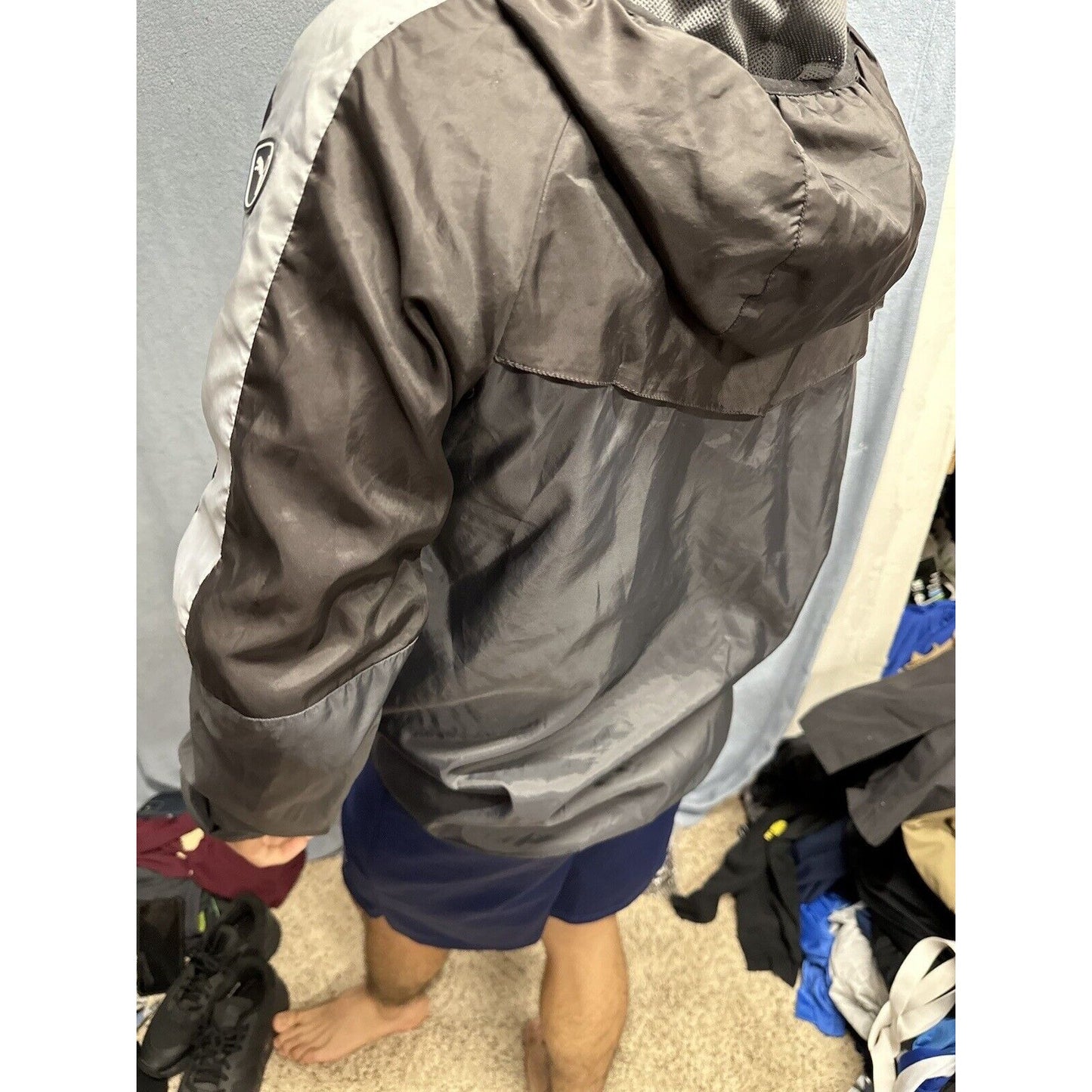 Men’s Small Puma Gray Full Zip Hoodie Small