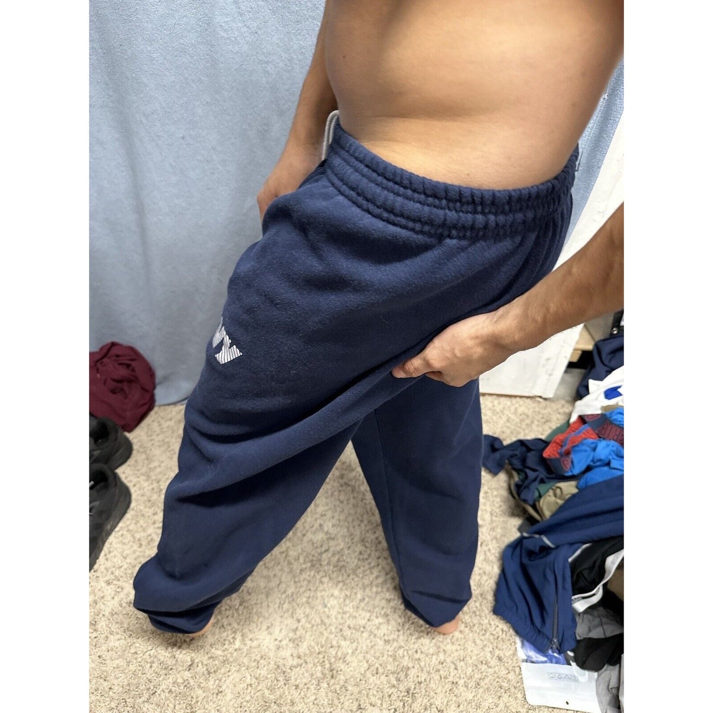 Men’s Navy Blue Medium Authentic US Navy Uniform Pt Sweat Pants