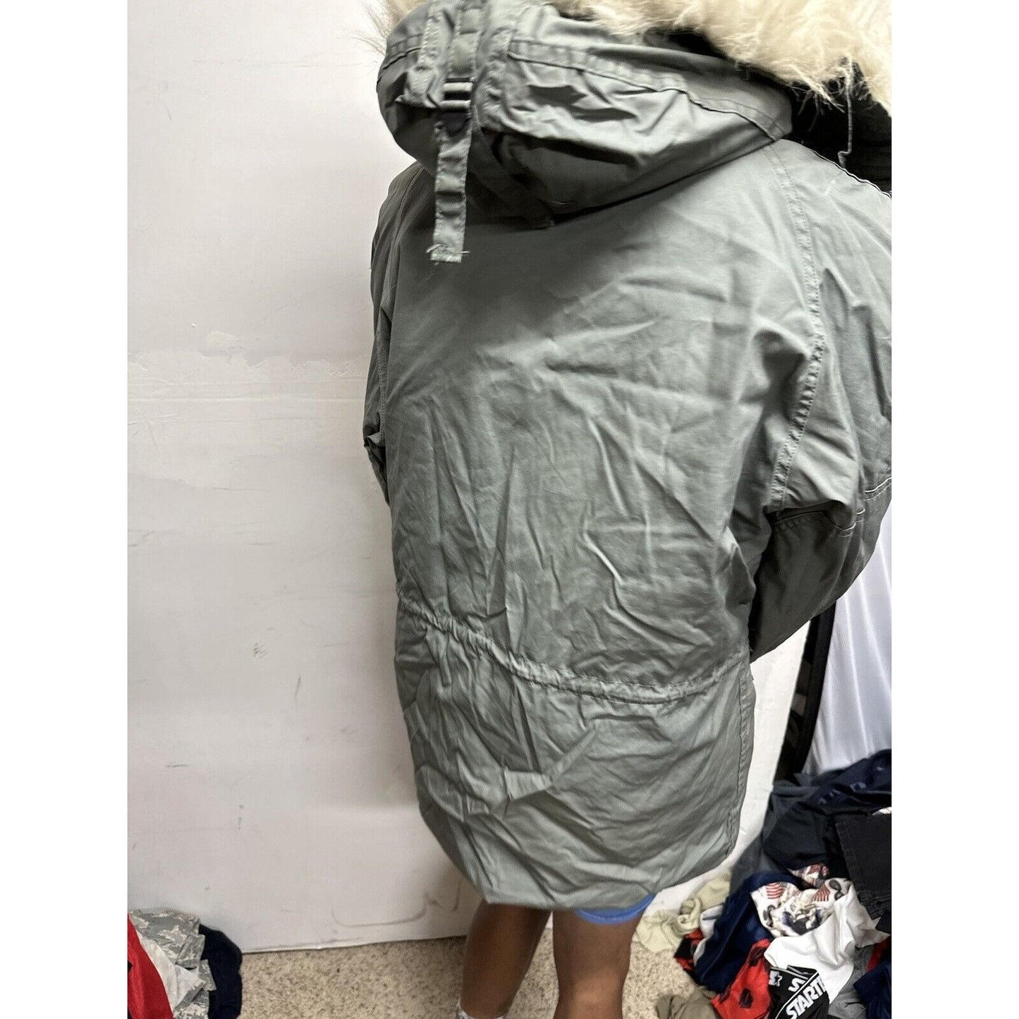 USAF Military Uniform Parka Extreme Cold Weather Type N-38 Medium Sage Green