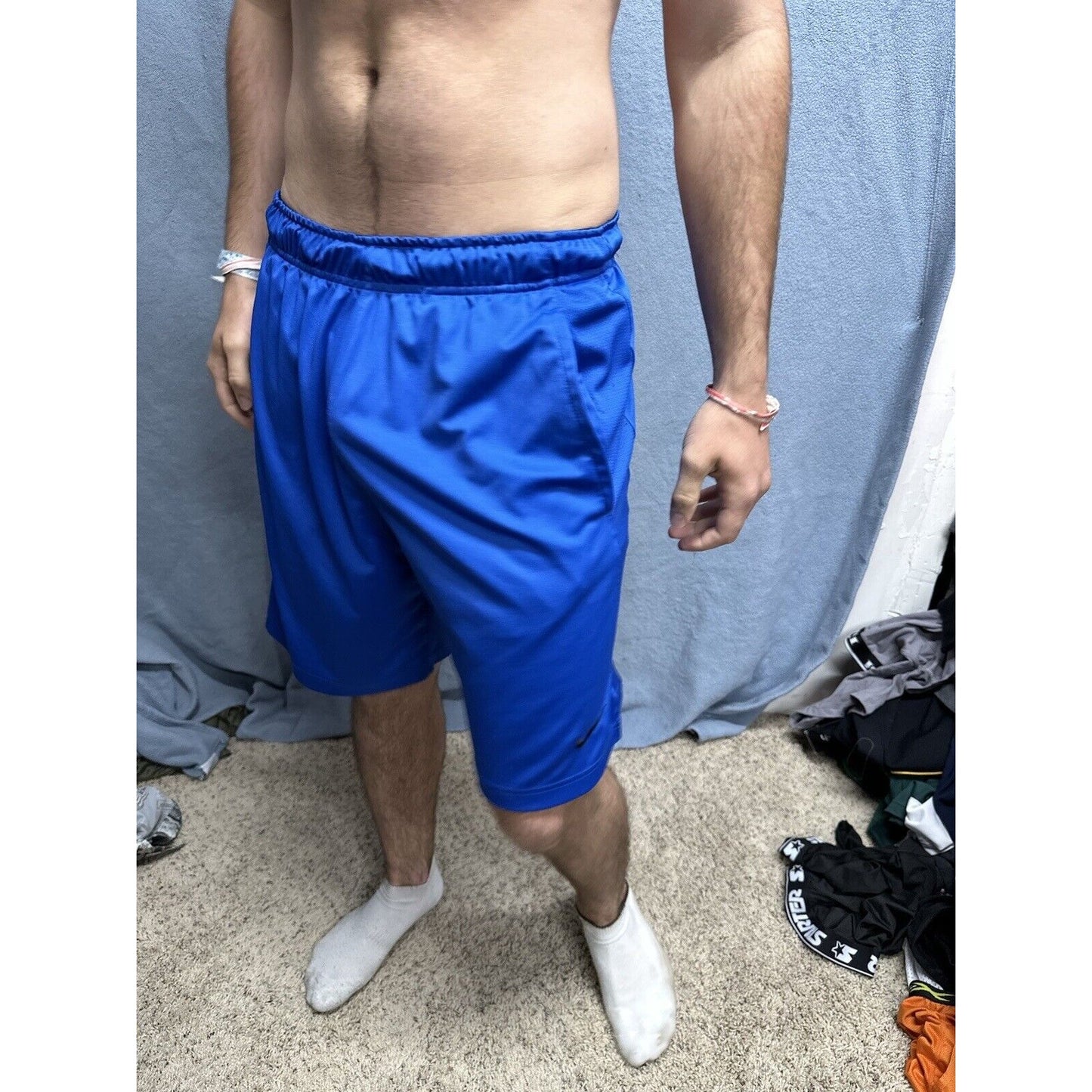 Men’s Blue Nike Medium Dri fit Shorts With Pockets