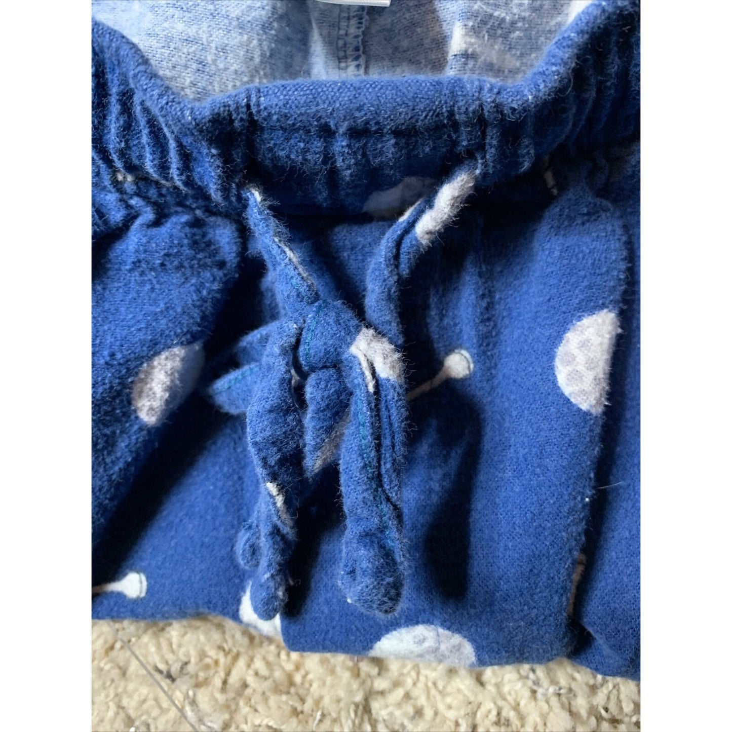 Men's Golf Ball Tee Blue Pajama Bottoms Lounge Pants Size Medium