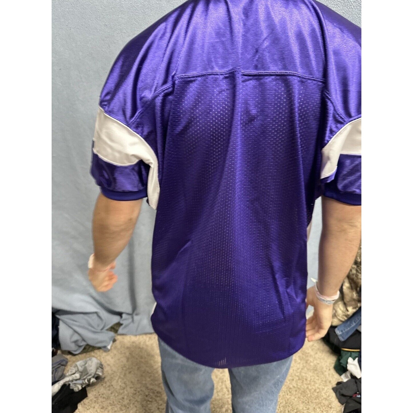 Men’s Purple And White Champro Medium Football Jersey