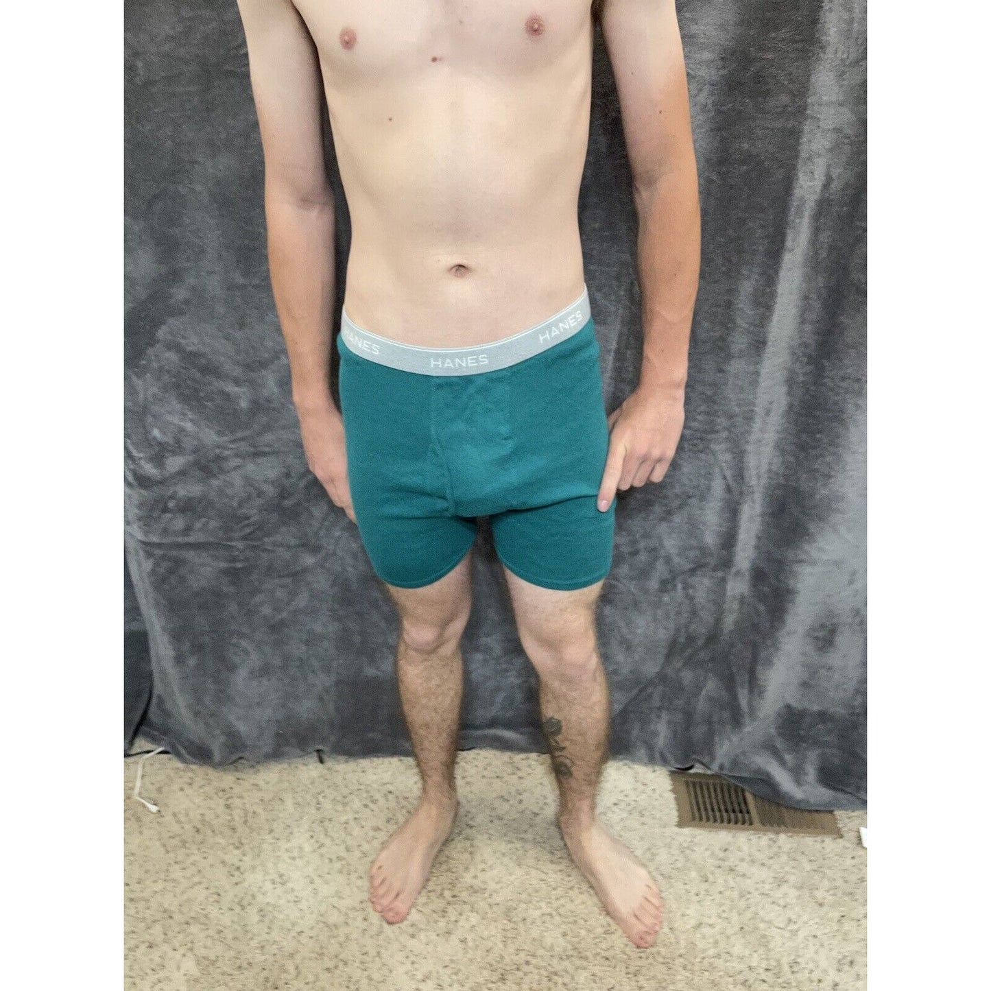 men's green hanes XL boxer brief comfort flex