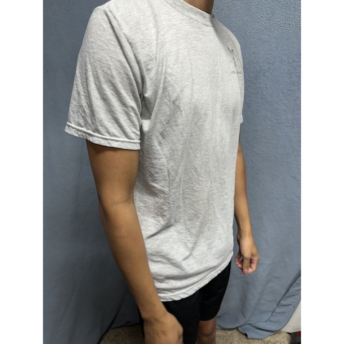 Men’s Soffe Dri Release Medium USAF Pt Uniform Shirt Top Short Sleeve