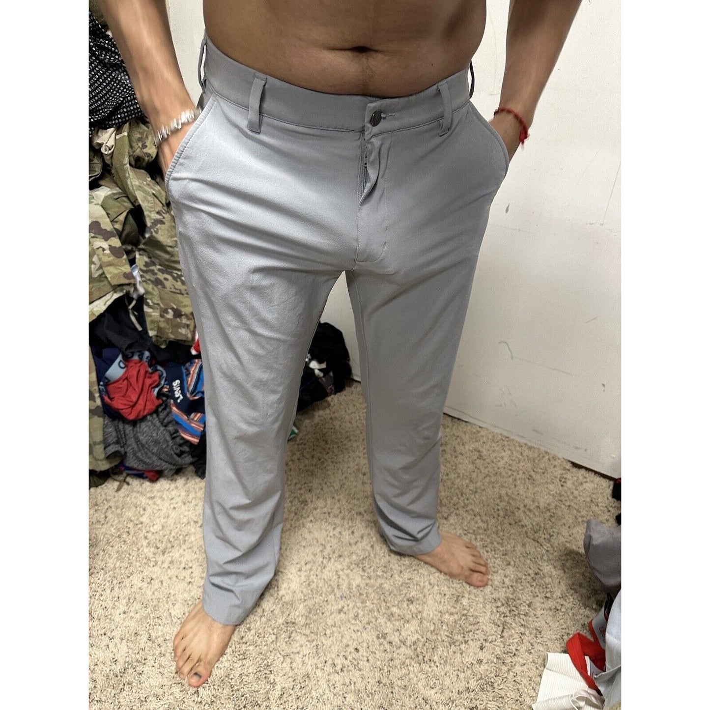 Men’s Adidas 30 X 32 Flex Pants Gray Very Soft