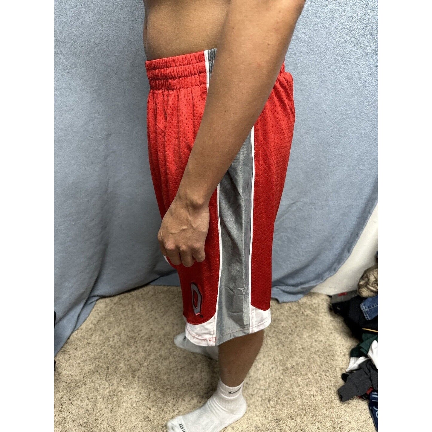 Men’s Red Ohio State Large Colosseum Athletic Shorts With Pockets