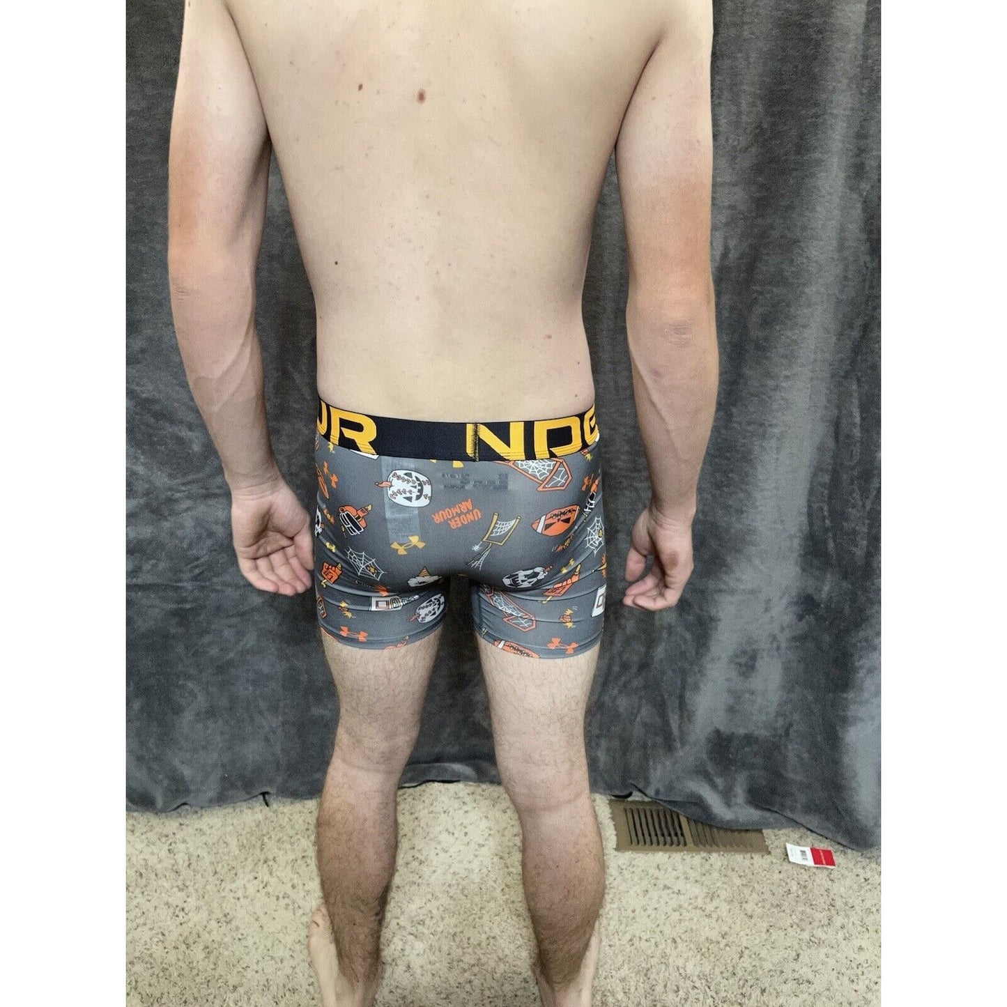 boy's youth large halloween theme under armour compression boxer brief