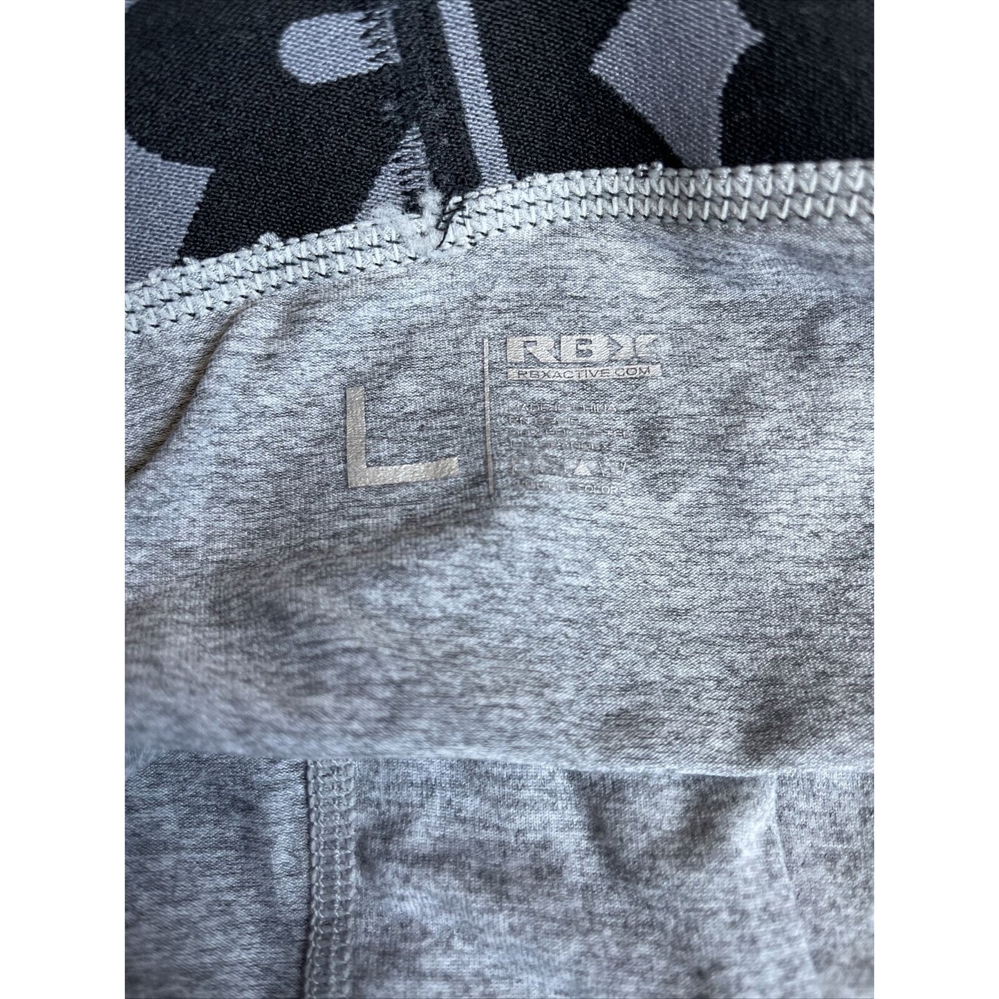 Men's RBX active gray compression shorts new and never worn Large