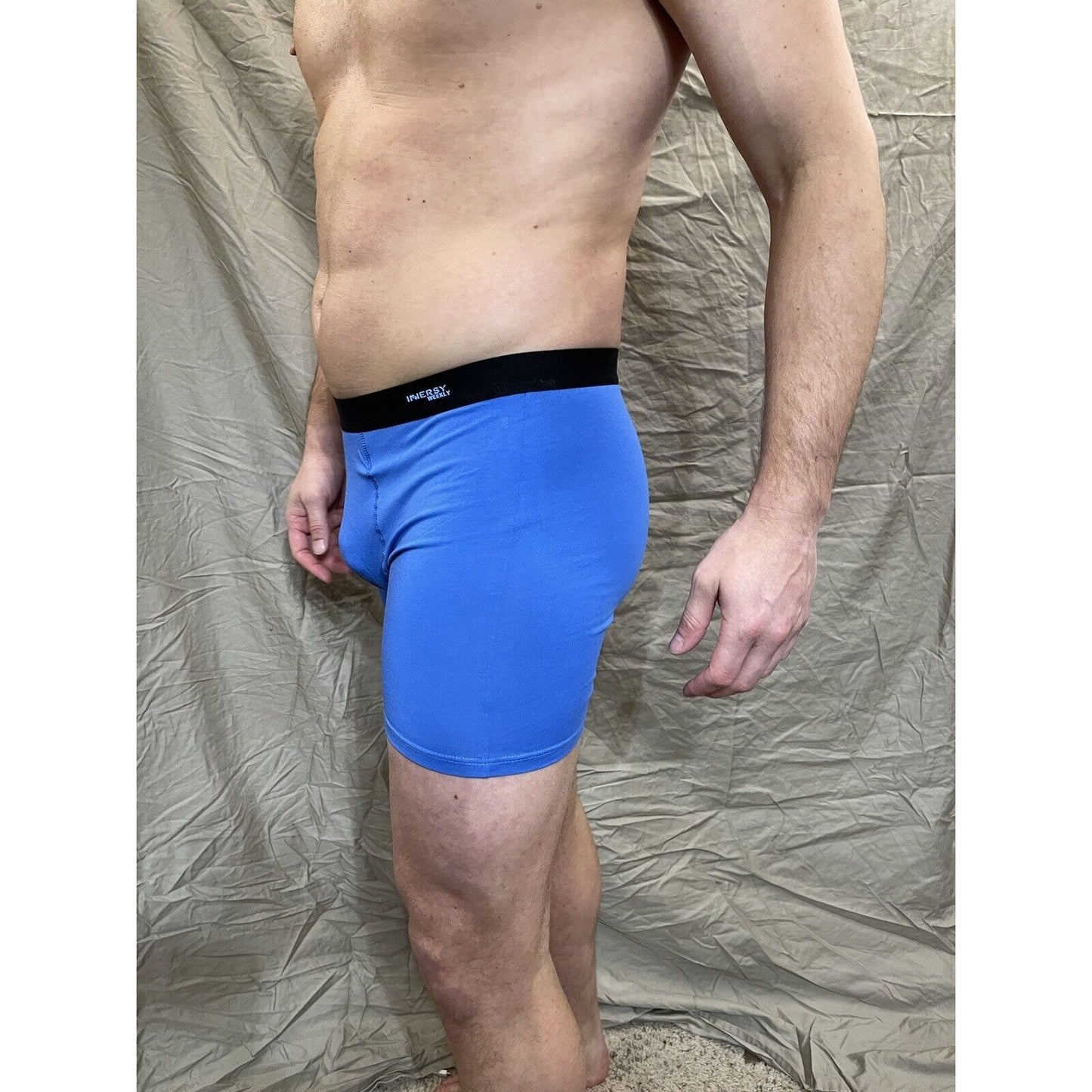 men's blue inersy weekly medium compression shorts