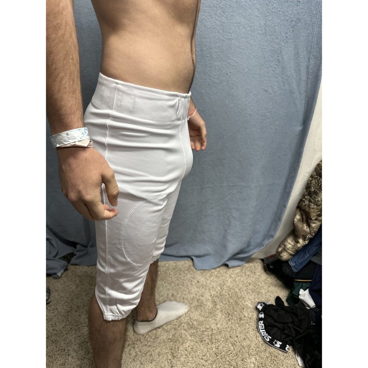 Champro Touchback Non-Integrated (No Pads) Football Pants Adult Medium White