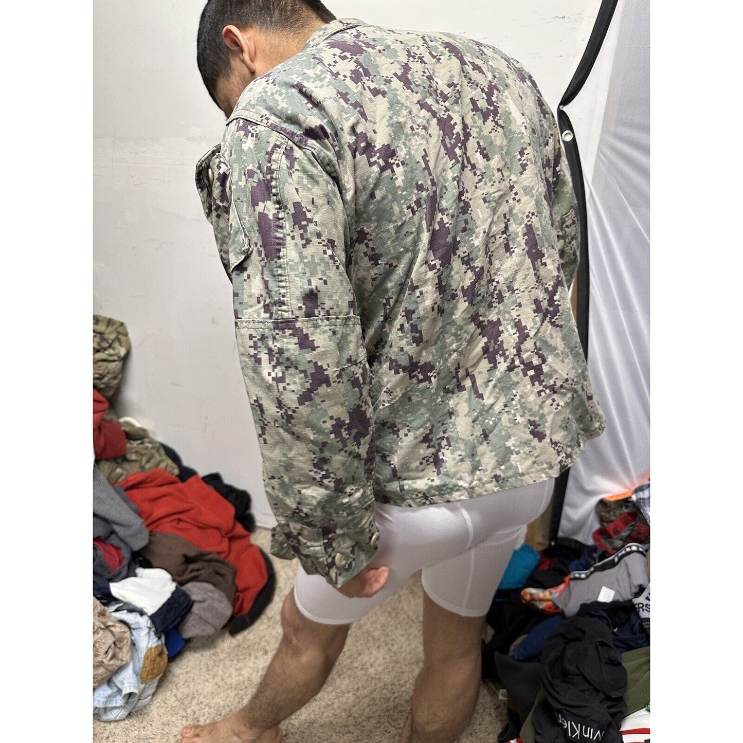 Men’s US Navy Medium XX-Short Camo Top Uniform Blouse