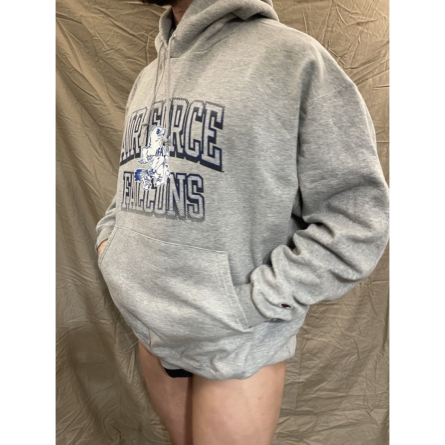 Men's Chanpion XXL Gray Air Force Academy Falcons pullover hoodie