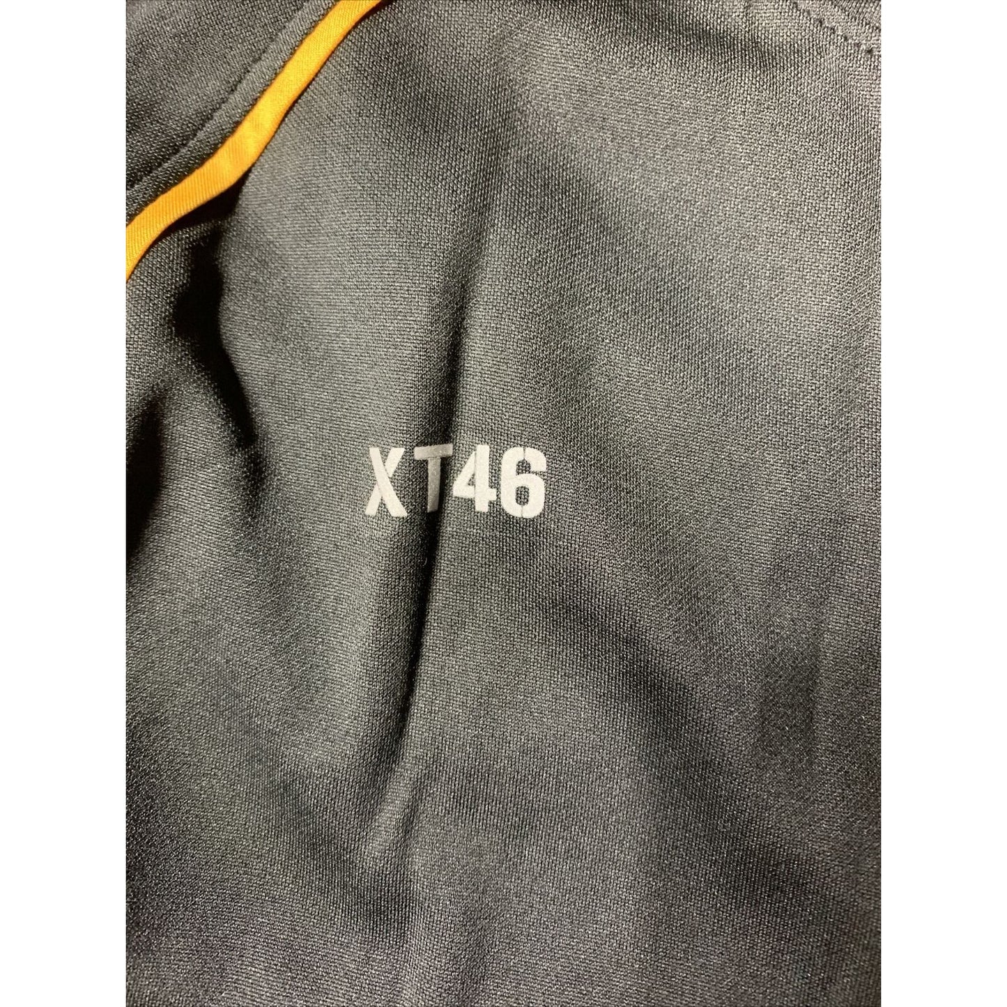 Men’s Soffe XT46 Black With Yellow Large Tee 100% Polyester