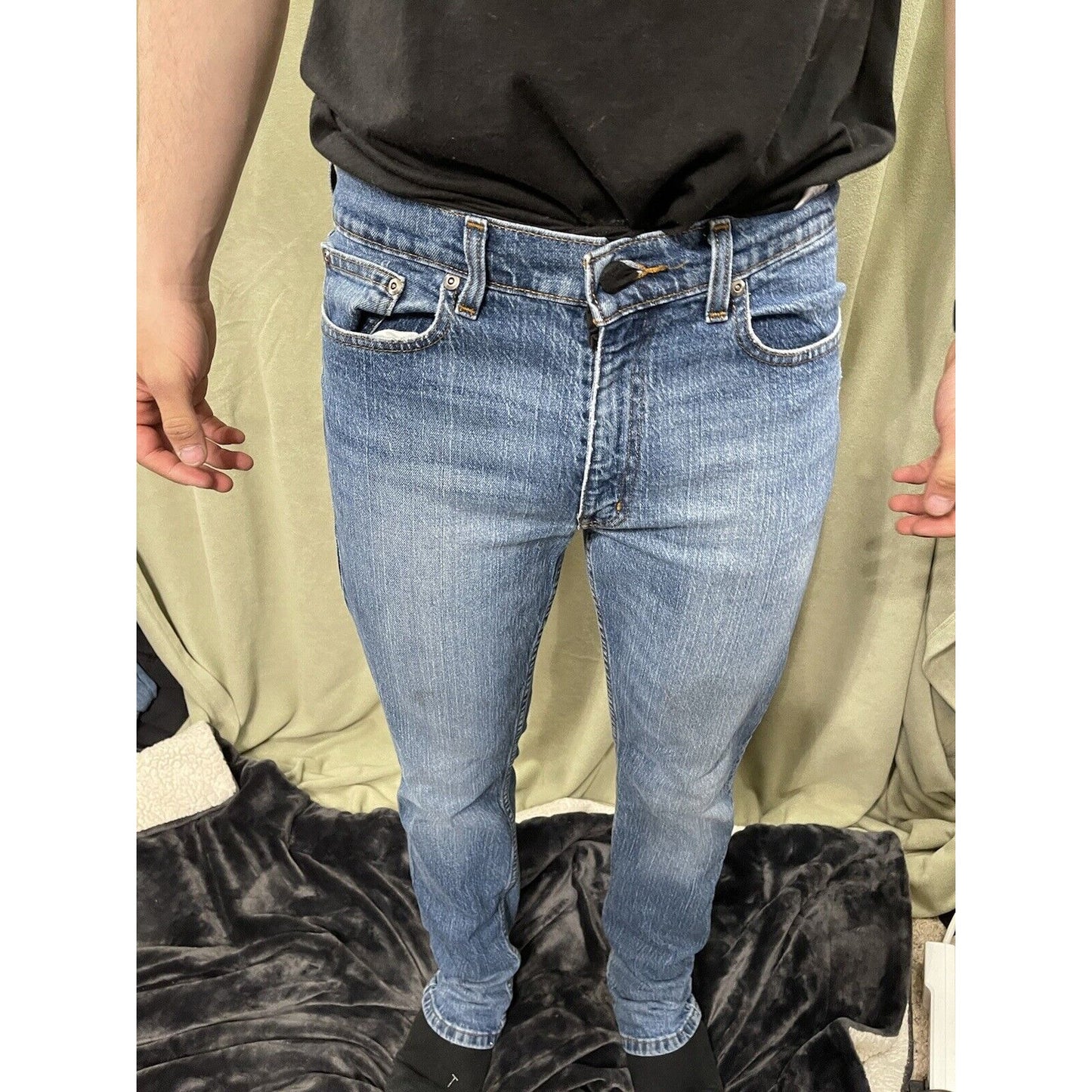 Mens George Blue Athletic Fit Denim Jeans 30 X 32 EUC