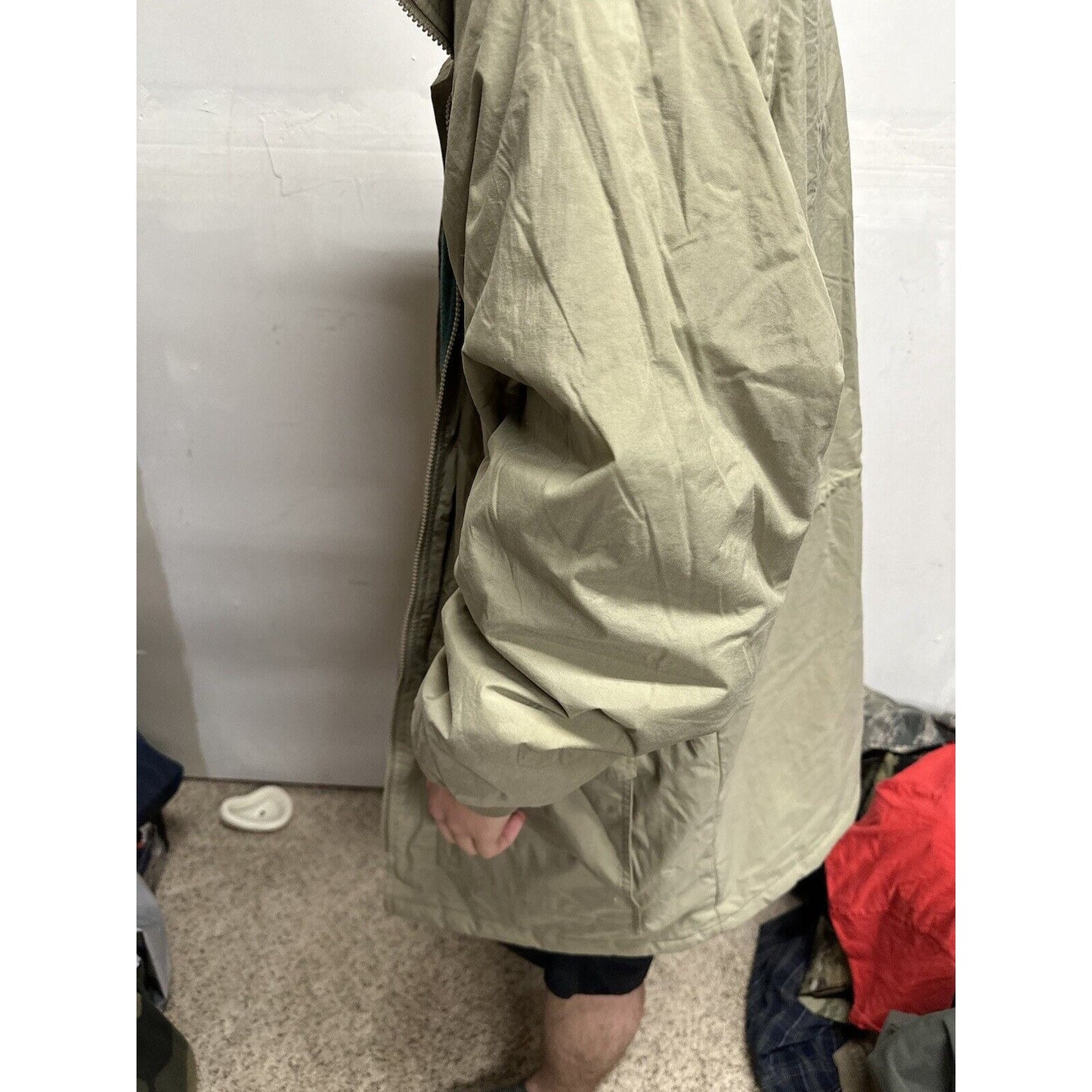 Men’s XL Tri-mountain Beige Jacket With Detachable Hoodie