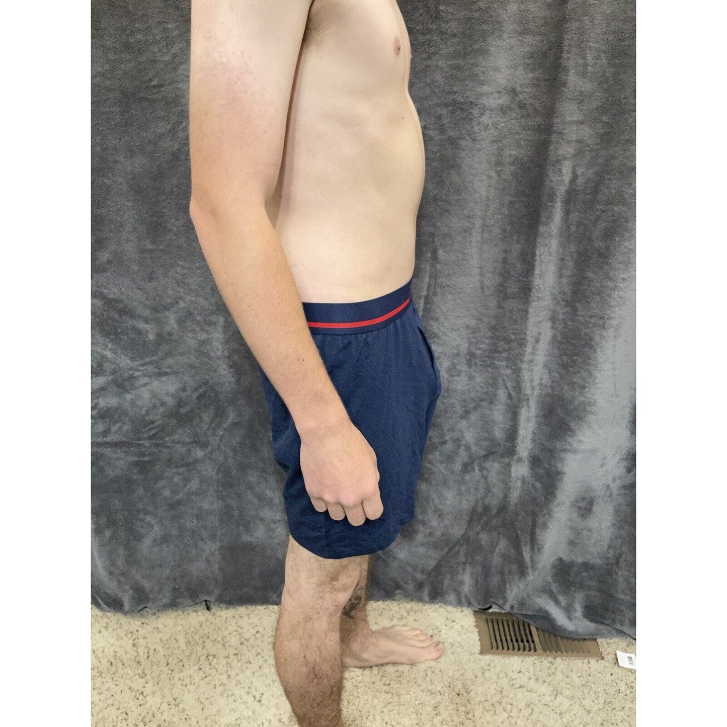men's buffalo david bitton Dark blue cotton spandex boxer shorts