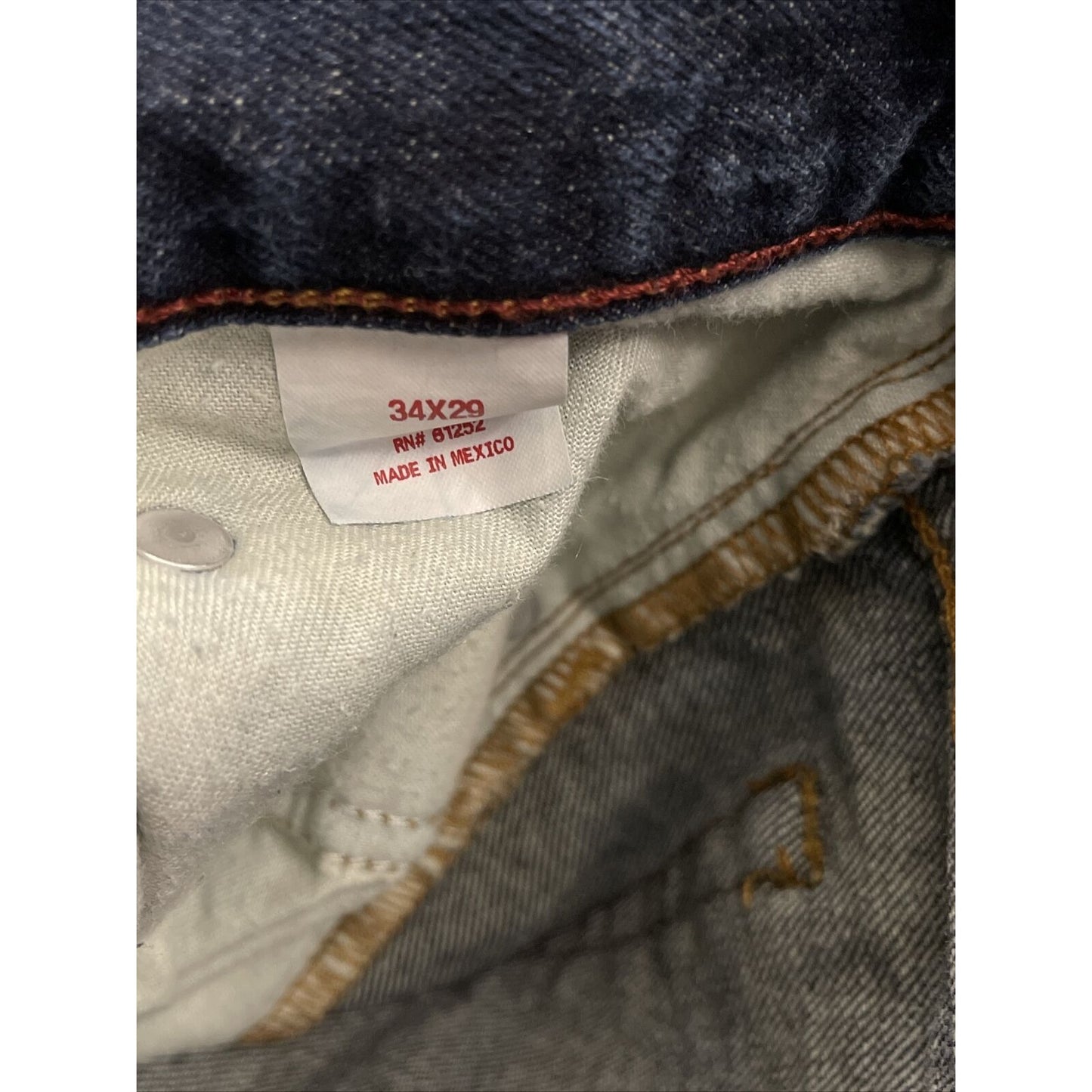 Arizona Jean Co. Men's Original Straight Dark Wash Denim Jeans Size 29x34