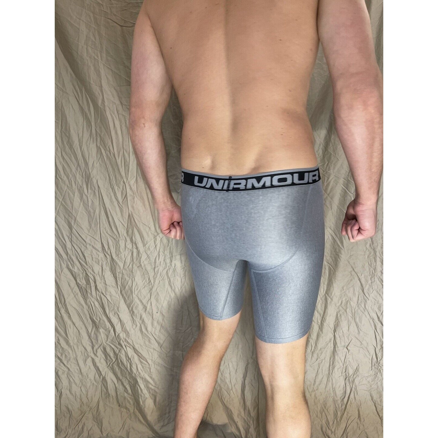 men's under armour boxer jock Gray with Black band small