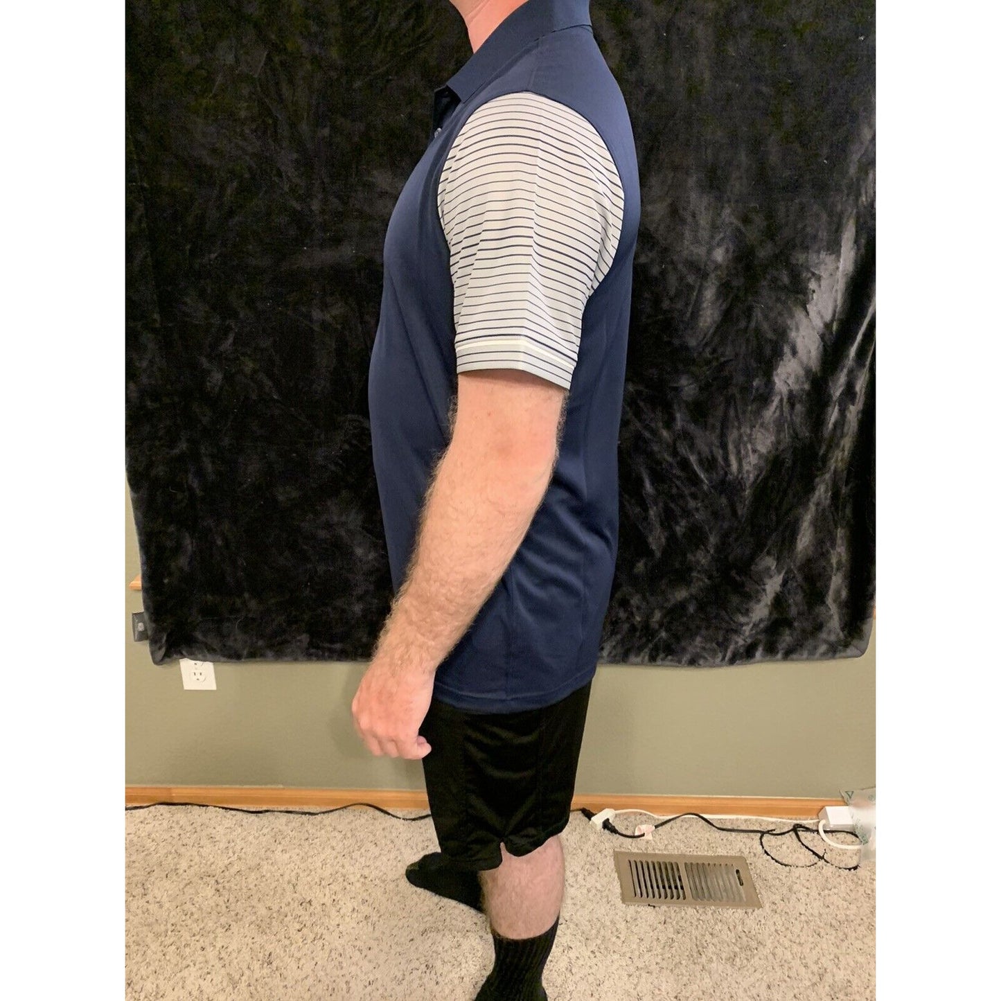 Nike Polo Shirt Men’s Navy Dri Fit Large