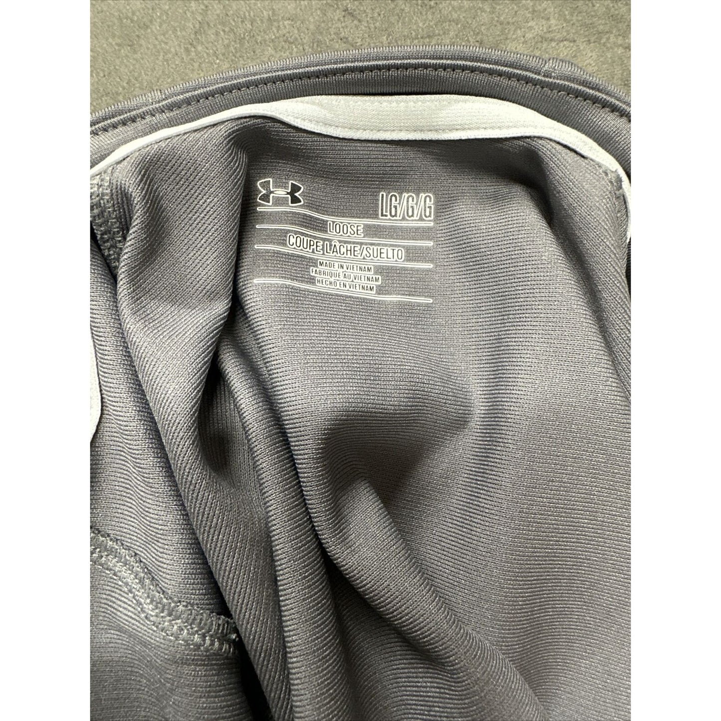 Men’s Gray Under Armour Large Visit Ridge High School Soccer Full Zip Jacket