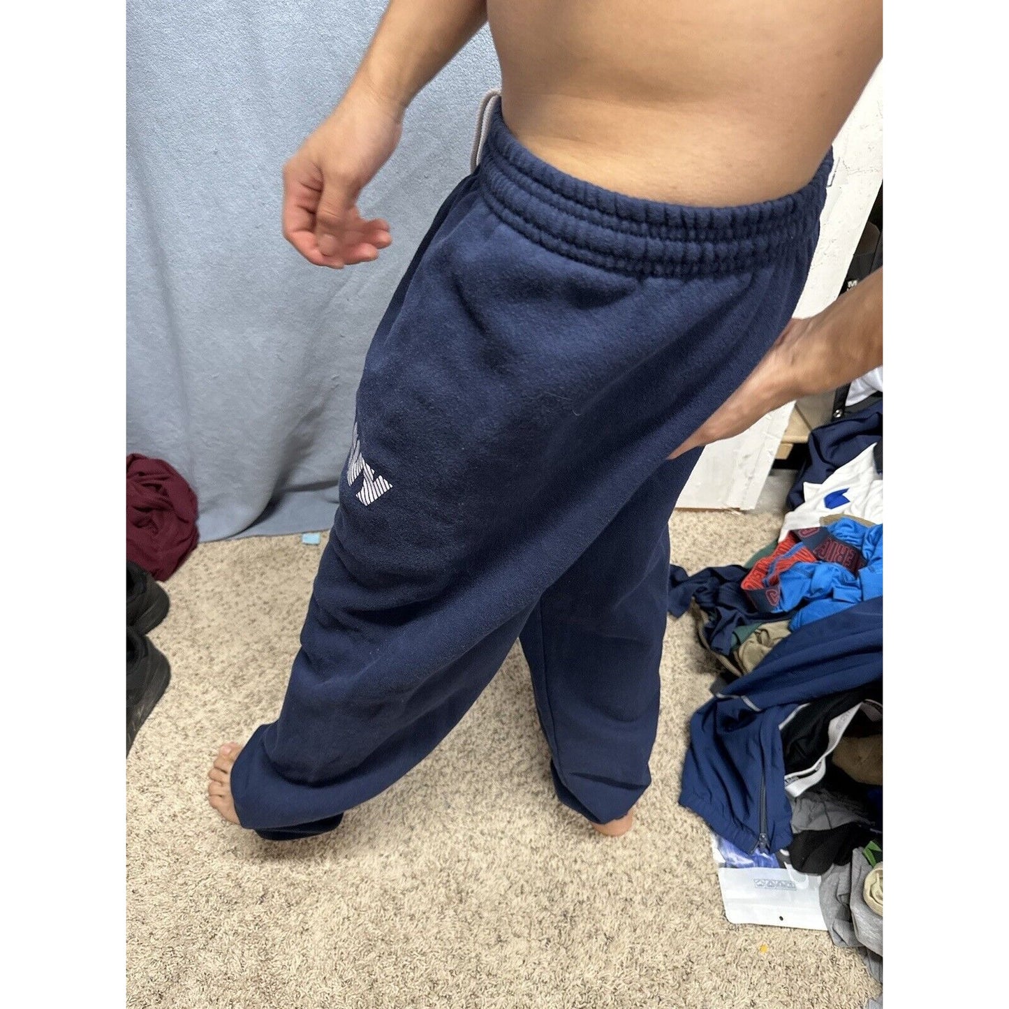 Men’s Navy Blue Medium Authentic US Navy Uniform Pt Sweat Pants