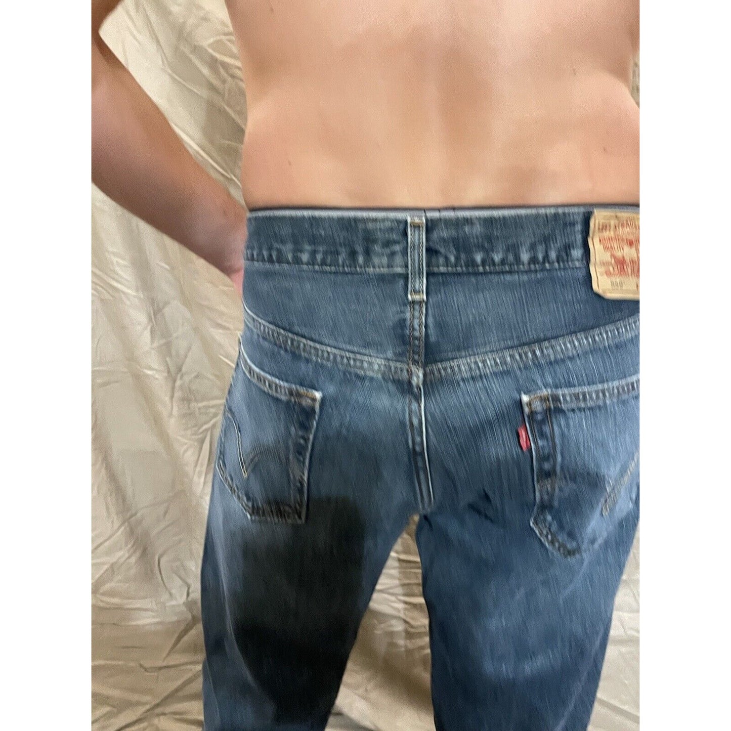 Levi's 559 Men's Blue Jeans Relaxed Fit Straight Size 36 X 32 Denim Fast Ship