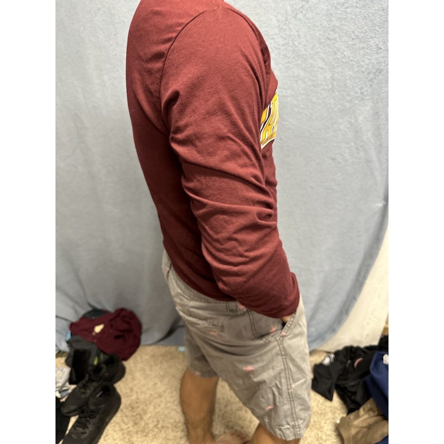 Men’s Maroon Champion Small Arizona Sun Devils Long Sleeve Shirt