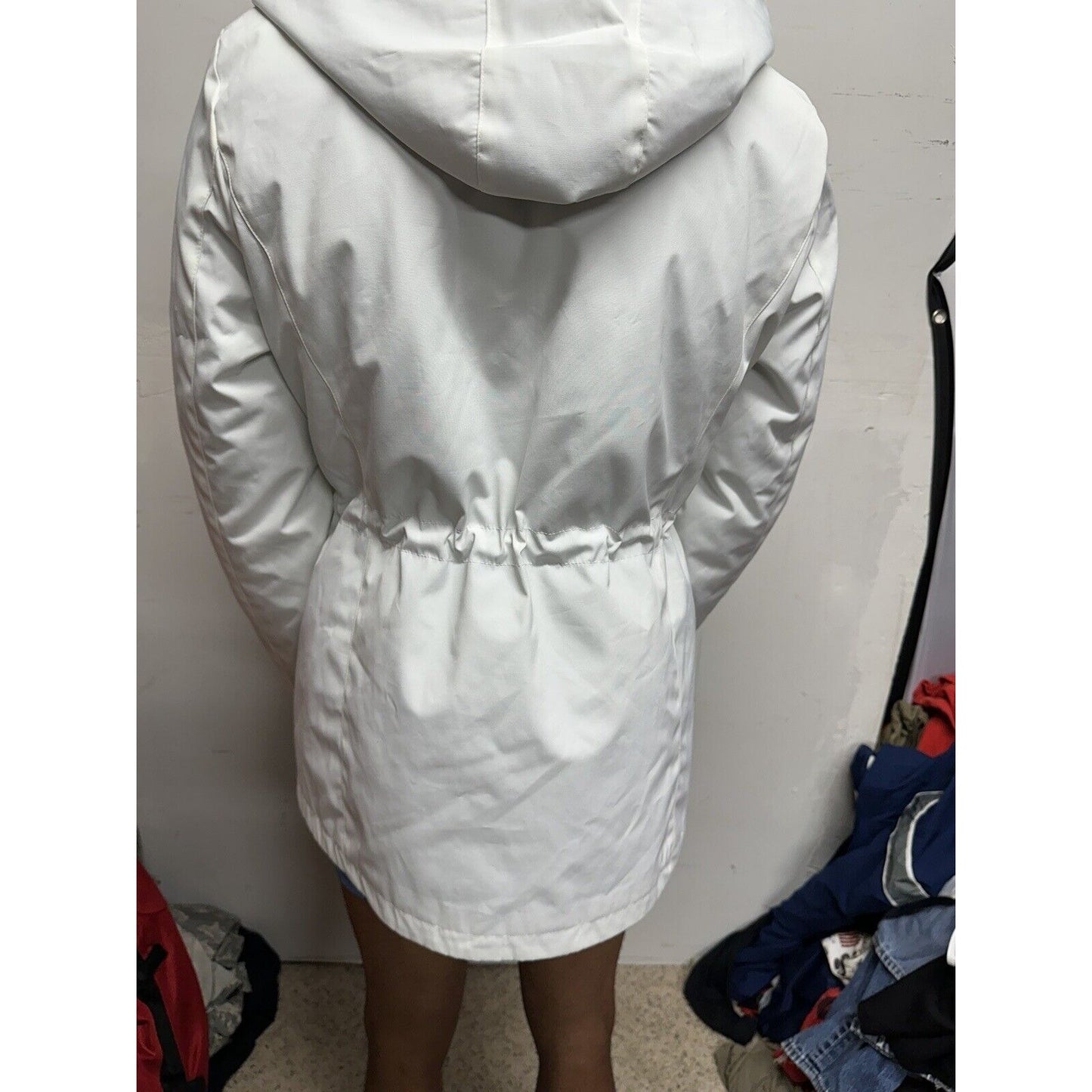 Tommy Hilfiger 3-in-1 All Weather Systems Anorak Jacket L White Navy Women Large