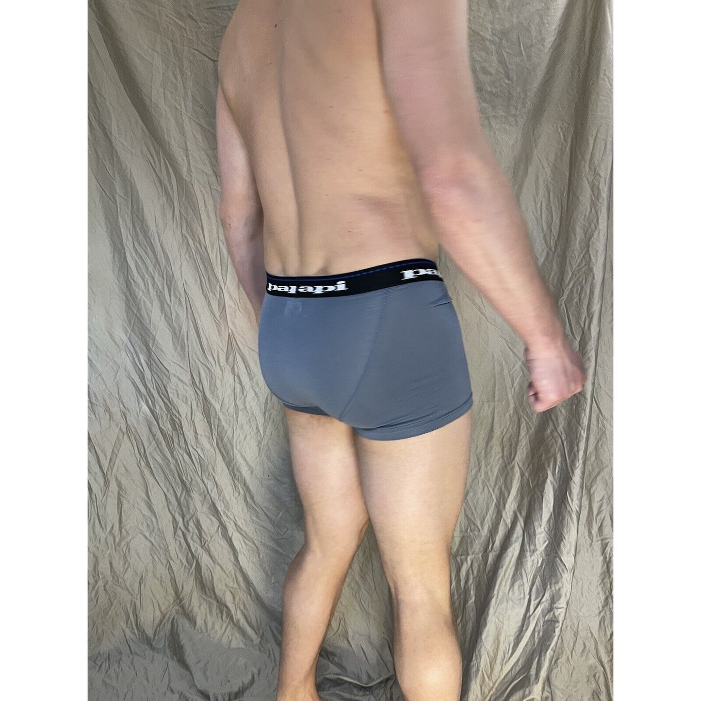 men's papi gray small trunk style boxer brief