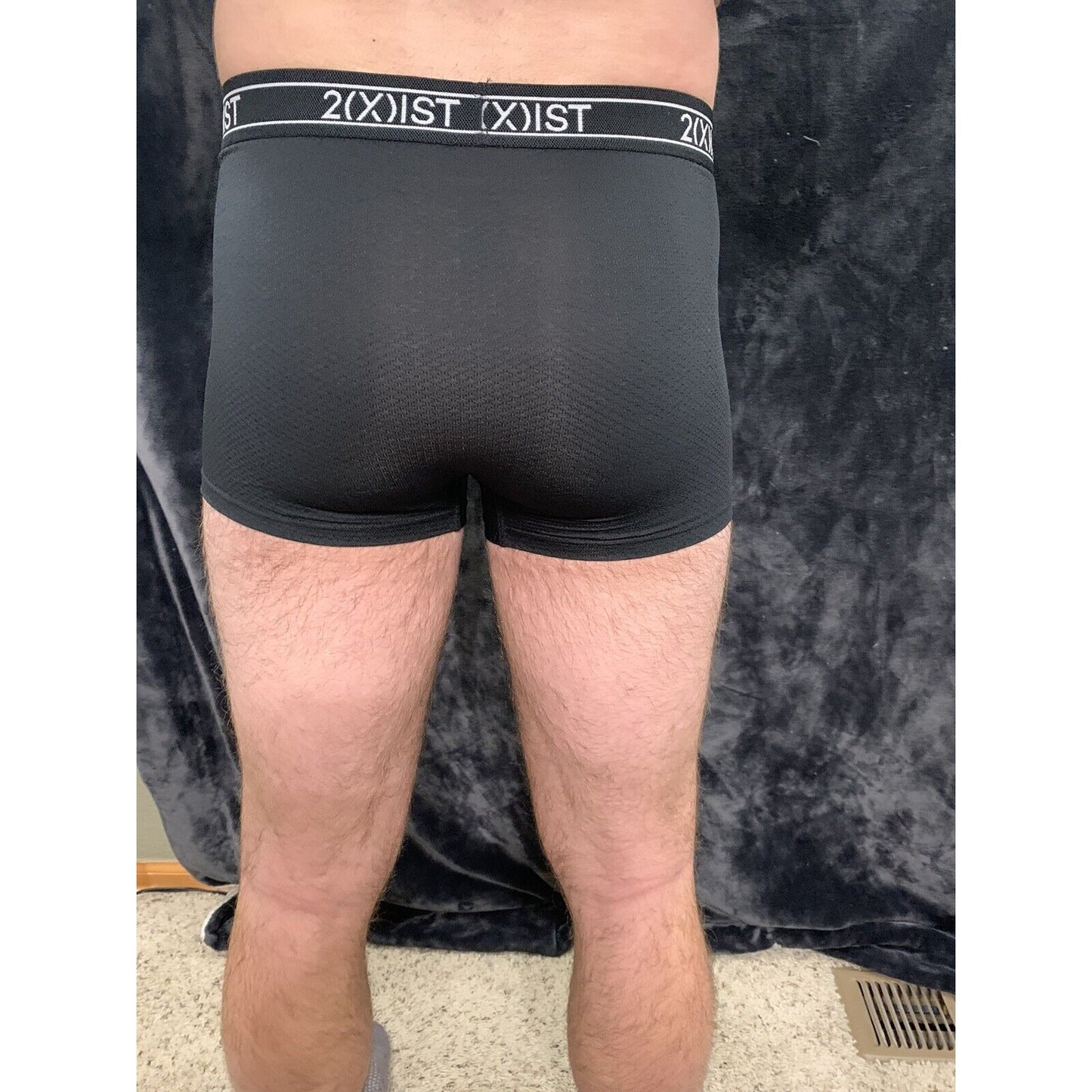 2xist Men’s Black Compression Trunks 13% Spandex Large