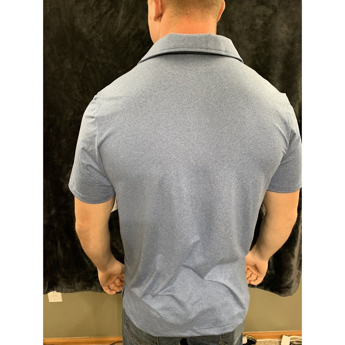 32 Degrees Cool Golf Polo Men’s Light Blue Soft Fabric Shirt Large