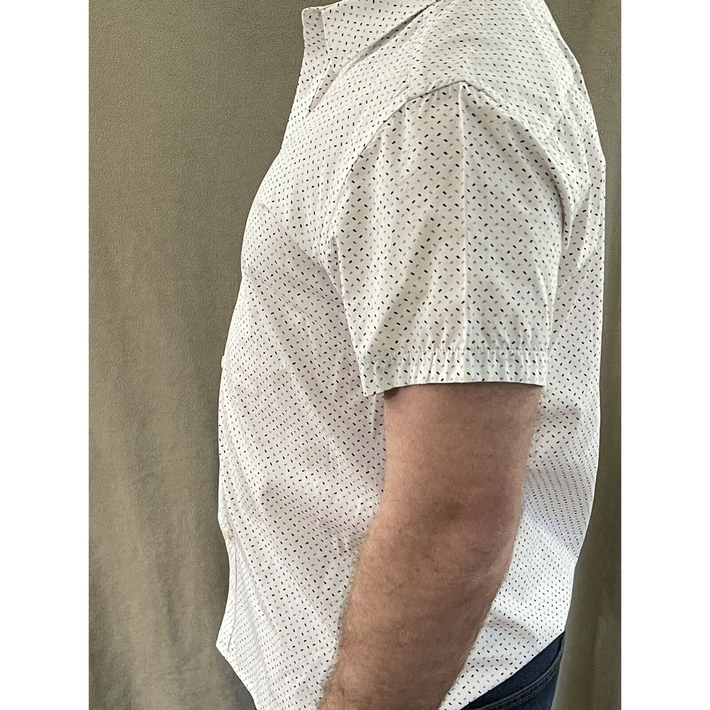 Men’s Kenneth Cole Large Button Shirt White