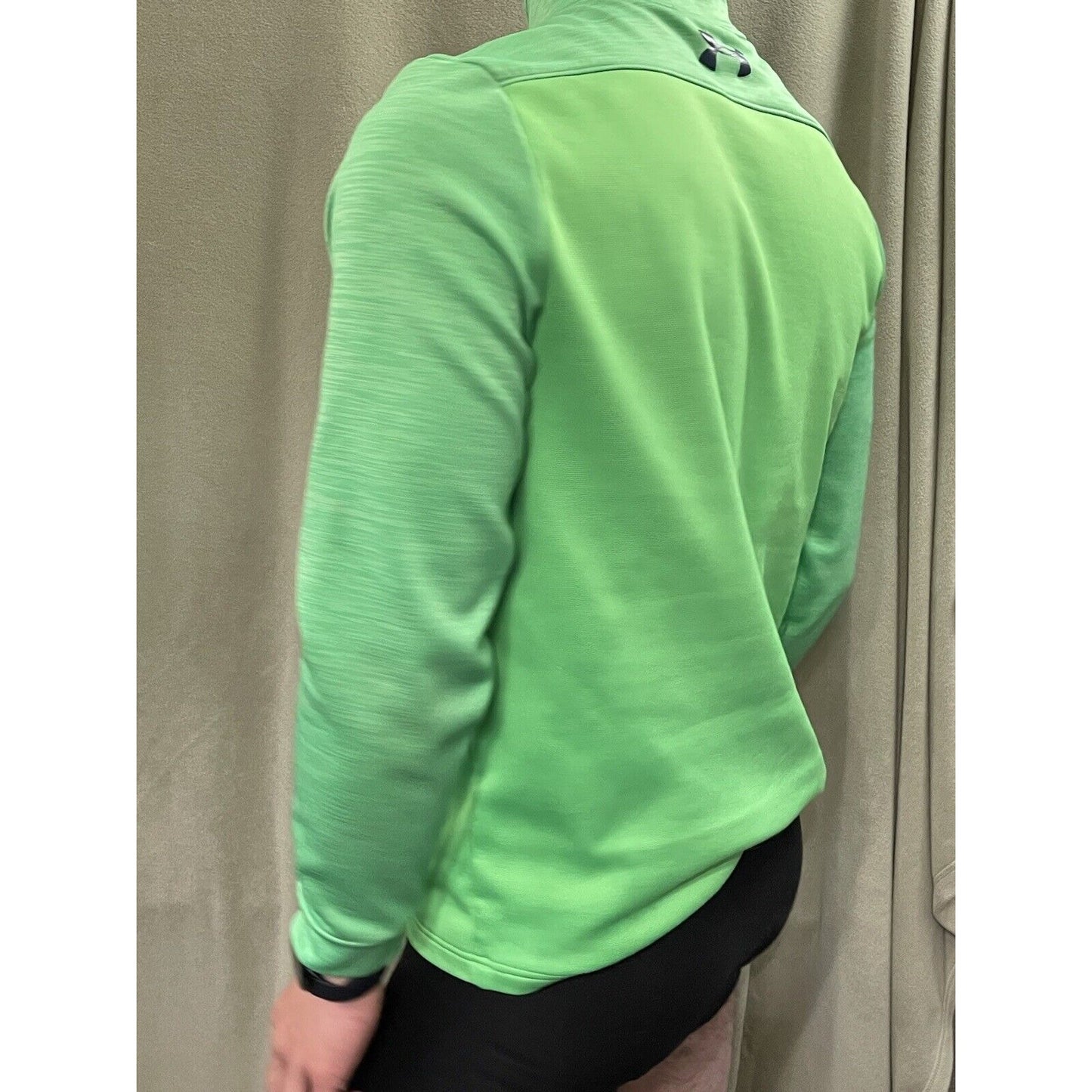 Under Armour Lime Green Lightweight Fleece Jacket Men’s Small