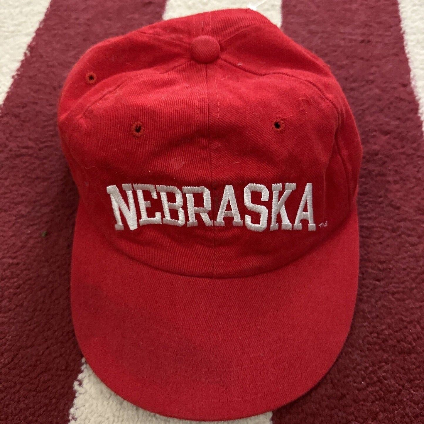 Red Nebraska Champion Baseball Cap Hat