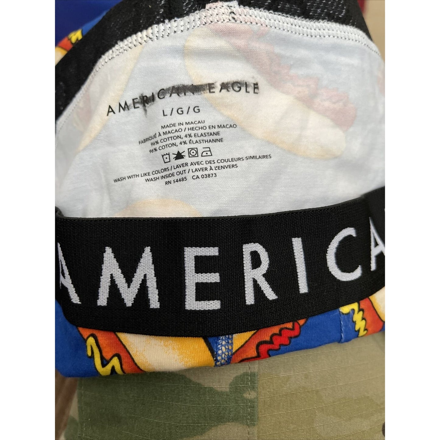 men's large american eagle hot dog compression shorts new and unworn