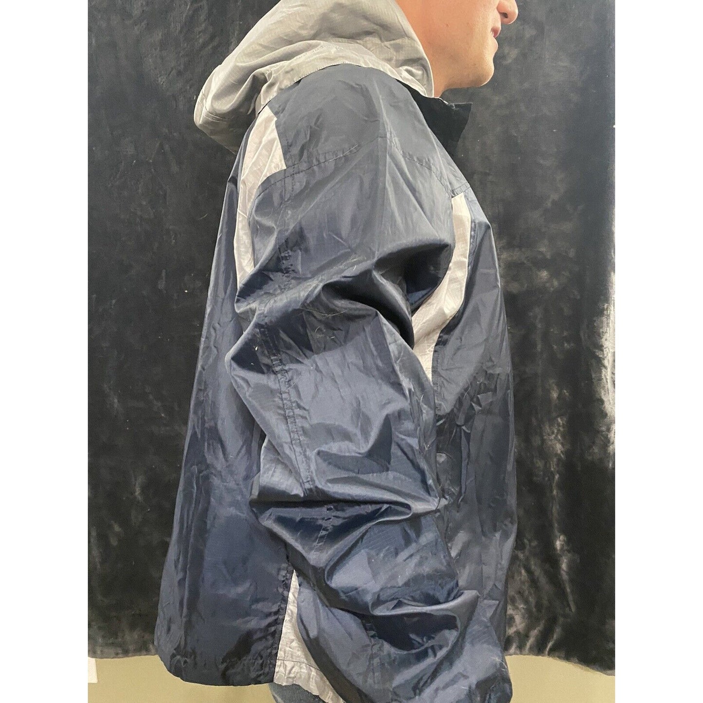 U.S. AIR FORCE Rapid Dominance Men’s Large Navy Blue Windbreaker Jacket Hoodie