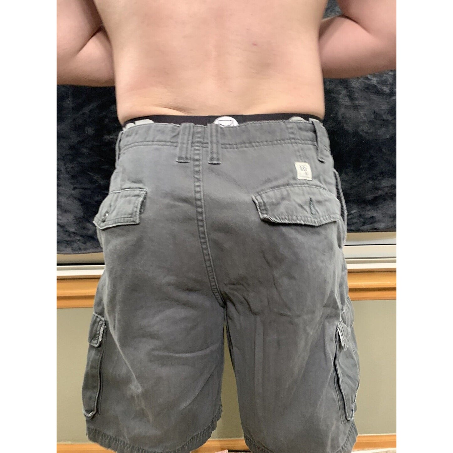 Quick Silver Men's Size 34 Gray Rugged Cargo Shorts