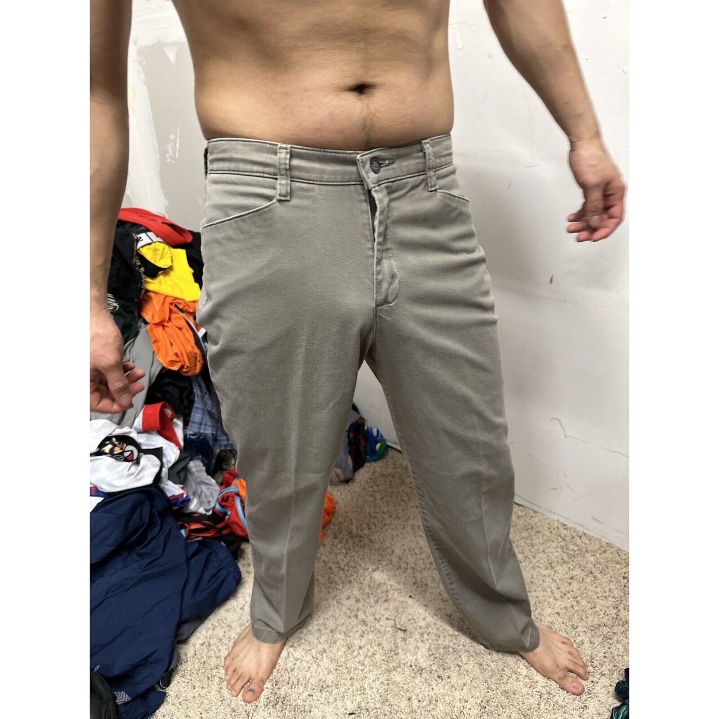 Men’s Lee At The Waist 8 Short Grey Pants perhaps women’s jeans?